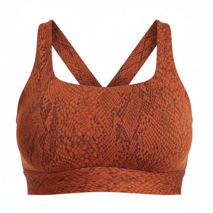 All in Motion Women's Medium Support Snake Print Jacquard Sports Bra